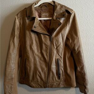 Sebby Collection Women's Brown Leather Jacket
